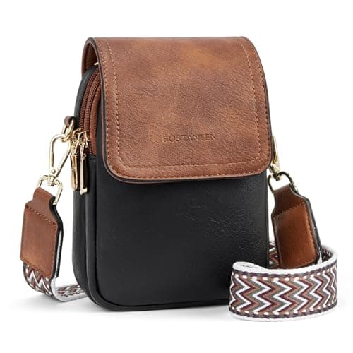 BOSTANTEN Small Crossbody Bags for Women Cell Phone Purse Leather Wallet Handbags with Card Slots - Image 1