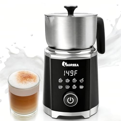 IAGREEA Milk Frother, Variable Temp and Froth Thickness Milk Frother Steamer, 20.3OZ Smart Control Milk Warmer, Dishwasher Safe, Detachable Frother Maker Machine for Latte, Hot Chocolate, Matcha - Image 1