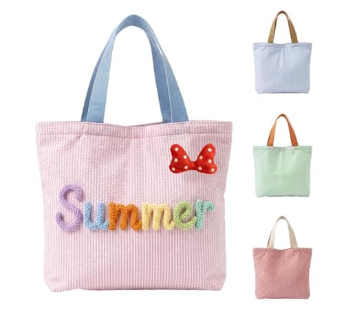 NYLGOXITK Personalized striped pool & beach totes, custom soft handbags — great gifts for women. Ideal for travel, vacation, or shopping.