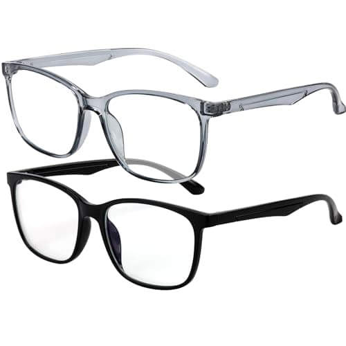 BOSSWIN Blue Light Blocking Glasses Square Fashion Computer/Gaming/TV/Phone-Blue Light Filtering for Men and Women