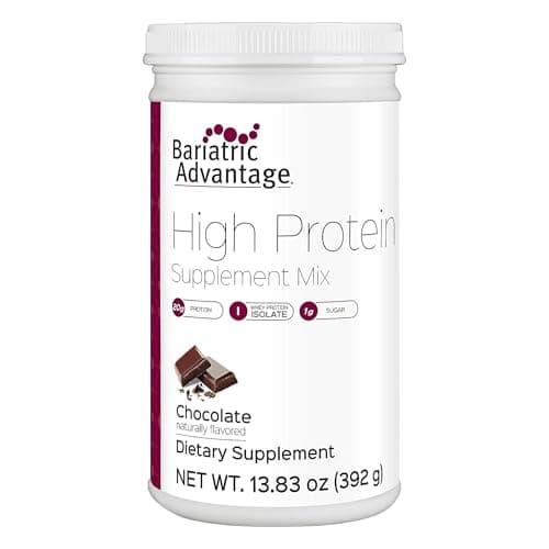 Bariatric Advantage High Protein Supplement Mix, 20 Grams Whey Protein Isolate Low Sugar with 100 Calories Per Serving - Chocolate, 14 Servings - Image 1