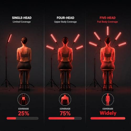 Red Light Therapy for Face and Body, Red Infrared Light Therapy Lamp with Stand Led 660nm Red Light-Therapy& 850nm Infrared Light Device for Body Gift for Her - Thumbnail 2