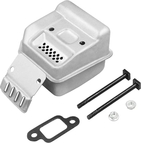 MS180 Exhaust Muffler Kit for For STIHL 017, 018, MS170, MS180 Chainsaws - Replaces OEM 1130 140 0600, 1130 145 2900, Includes Muffler Gasket, Cover, Bolts, Nuts - Image 1