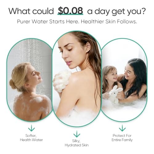 Cobbe HD HEAVY DUTY High Output Shower Filter 2 Pack – 99% REMOVAL Shower Head Filter for Hard Water, Heavy Metals, Chlorine and Harmful Substance, Improve your skin and hair - Chrome - Thumbnail 2