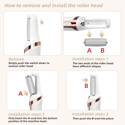 Electric Foot Callus Remover, Electronic Foot File, Portable Electric Callus Remover for Feet, Pedicure Tools for Dead Skin Calluses (White) - Thumbnail 6