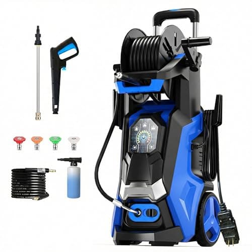 Pressure Washer with Touch Screen, 5000PSIIMAX Power Washer with Foam Cannon, Washer Pressure Machine for Cars, Fences, Patios, Decks and Driveway Cleaning - Image 1
