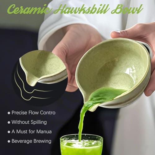 Kedoxi Matcha Kit, Matcha Whisk Set 5 PCS with Bamboo Whisk (Chasen), Bowl, Scoop (Chashaku), Stainless Steel Sifter & Holder - Ceremonial Grade Japanese Tea Set - Thumbnail 6