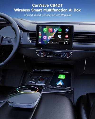 ATOTOOUT Magic Box - AI Box CarPlay & Android Auto Wireless, 4GB+32GB Support YouTube, Netflix, Prime Video, Disney+, Spotify w/HDMI-Out, Dual Wi-Fi & BT(5.4 & 4.2), USB Playback, AI-Powered, CB4DT - Thumbnail 5