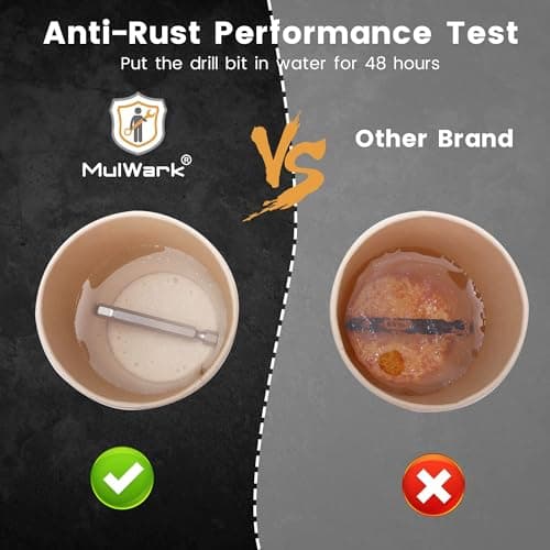 MulWark Hex Head Allen Wrench Drill Bit Set 20PC (10pc Metric & 10pc SAE), 2.3" Long 1/4" Diameter Quick Release Shank Magnetic Screwdriver Bit Set for Assembling Furniture - Thumbnail 6