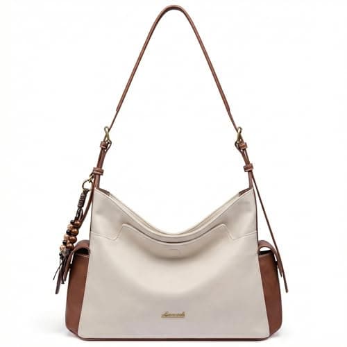 LOVEVOOK Hobo Purses for Women,Soft Faux Leather Crossbody Purse with Tassel Charms,Women's Shoulder Handbags for Daily - Image 1