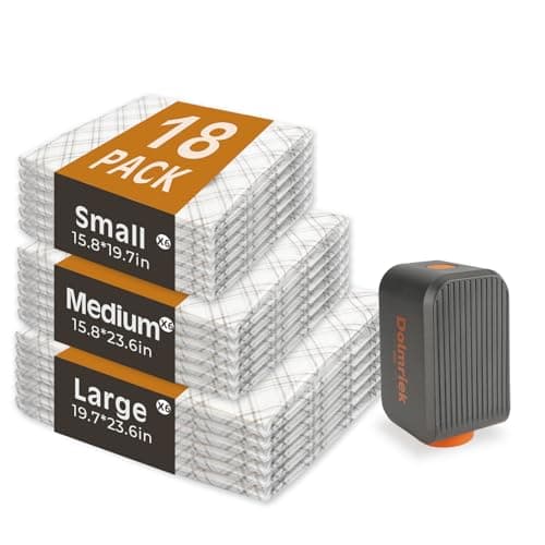 Travel Vacuum Storage Bags with USB Electric Pump, 18 Pack Compression Seal Bags for Luggage and Suitcase, Space Saver for Clothes and Clothing - Image 1