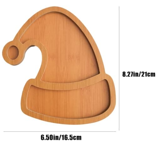 AYWVRBST Cheese Board, Fruit Candy Plate, Fruit Plate, Cutting Board (Tree) (Hat) - Thumbnail 4