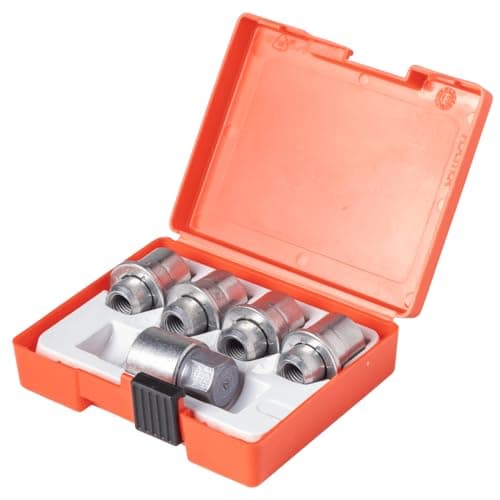 Farad AG5/E Galvanized Silver Lug Nut Wheel-Locks Kit Suitable for Land Rover Discovery (M14 X 1.5 Thread Size) - Set of 4 Lug Nuts + 1 Key - Thumbnail 3