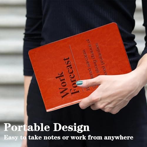 QDWXDEL Difference Maker Gift,A5 Hardcover Leather Journal for Women, Employee Appreciation Gifts Journal Notebook for Work,Social Worker Gifts (Work Forecast) - Thumbnail 6