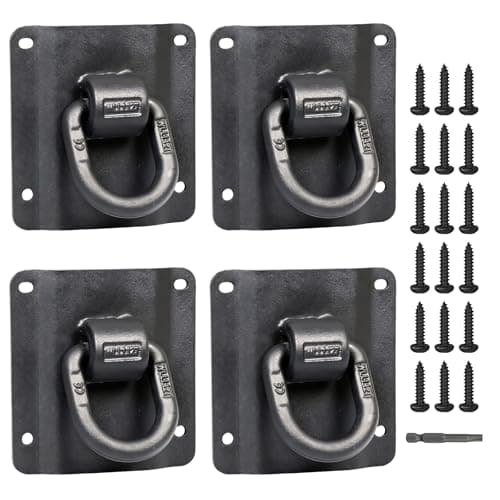 Naerza 4 Packs Tie Down Anchors Heavy Duty Truck Bed Tie Downs Truck Accessories Compatible with 2015-2025 Ford F150 F250 F350 Replace# FL3Z-99000A64-B & FL3Z-9928408-AB