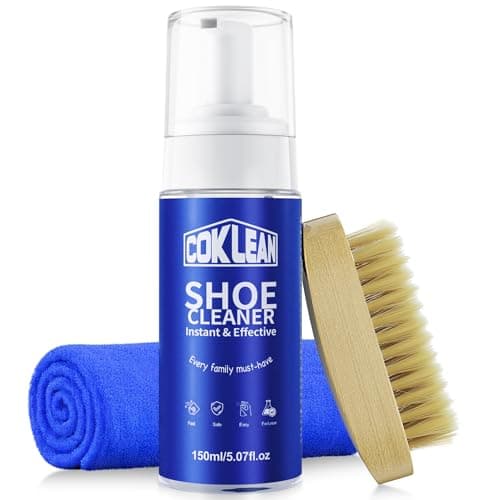 Coklean Foam Shoe Cleaner, White Sneaker Cleaner Kit for Tennis Shoes, Running, Golf, PU, Nubuck,Sole, Shoe Cleaning Kit 1Pack - Image 1