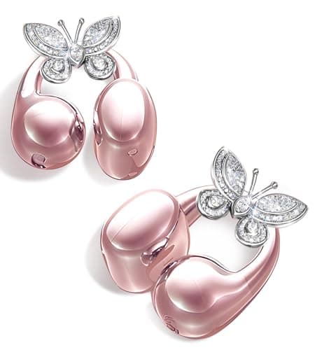 King Lucky Open Ear Earbuds Clip on Wireless Bluetooth 5.4 Headphones with Mic,50H Play,ENC Call,Waterproof,Jewelry Ear Buds,Comfortable for Small Ears&Glasses Wearers,Workouts (02-Pink) - Image 1