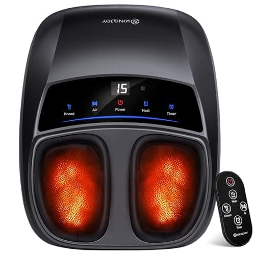 KINGJOY Foot Massager with Heat - Professional Shiatsu Deep Kneading for Neuropathy & Plantar Fasciitis Relief | 2026 Upgraded Model - Image 1