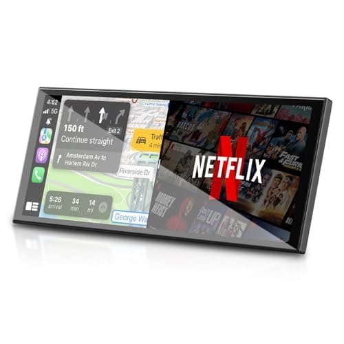 OTTOCAST OttoScreen AI, 11.4" Portable CarPlay Screen for Car with Netflix YouTube and Backup Camera for iPhone(iOS 8+) Android Auto(Android 11+), Built-in Apps, Voice Control, Android 15 OS - Image 1