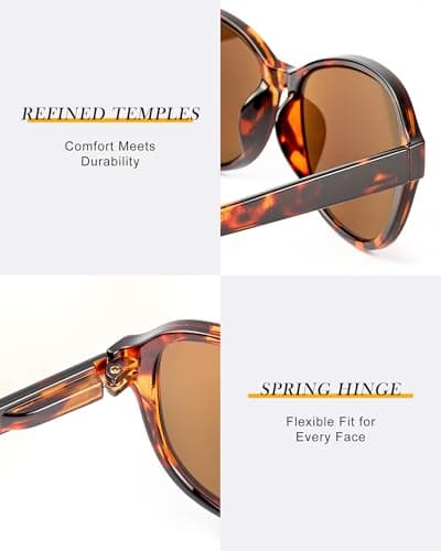 JOLISU 3 Pack Reading Sunglasses for Women, Sun Readers Glasses Spring Hinge Outdoor Sunglasses With UV400 Protection(1.50) - Thumbnail 3