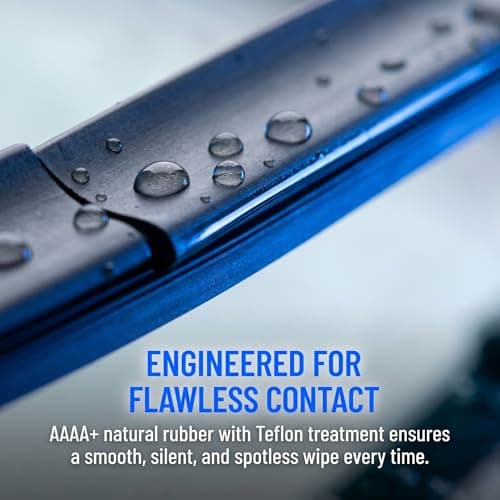 Premium All-Season Windshield Wiper Blades – Streak-Free, Quiet Performance | Durable Rubber, Easy Installation, Fits Most Cars (22''+22'') - Thumbnail 5