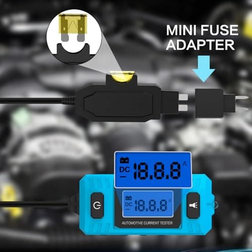 Ansbell Car Circuit Tester Fuse Tester Automotive Current Tester Blade Fuse Max 48V, Circuit Measure AmpFuse Buddy, Automotive Blade Checker Fuses Box Current Test - Thumbnail 3