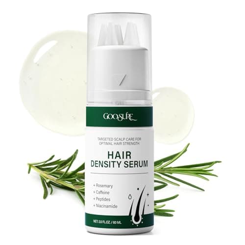 Hair Growth Serum, Rosemary Oil for Hair Growth, Thinning Hair & Hair Density Serum with Flow Controlled Massage Applicator, Peptides, Niacinamide, Caffeine, Scalp Serum for Reduced Hair Fall 60 ML - Image 1