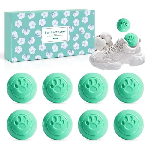 SCENTORINI Shoe Deodorizer Balls, 8 * Pure Cotton Scent Sneaker Deodorizer Balls, Odor Eliminator for Smell Shoes Boots, Long Lasting Shoe Freshener for Gym Bags, Drawers and Small Spaces - Image 1