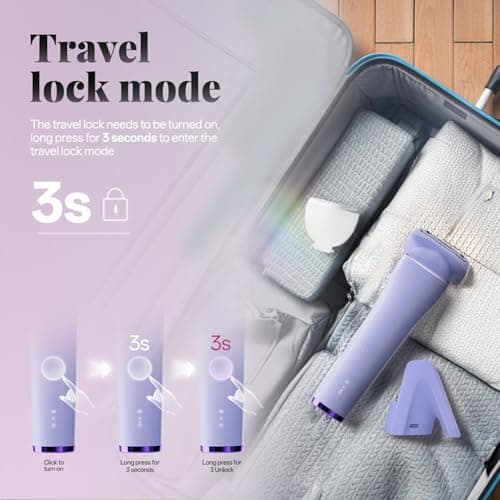 Krofaue Bikini Trimmer for Women, Gentle Painless Electric Razor for Silk Skin, IPX6 Waterproof Pubic Hair Trimmer & Body Shaver, Easy to Use & Clean, for Arms, Legs, Underarms, Private Area - Thumbnail 5