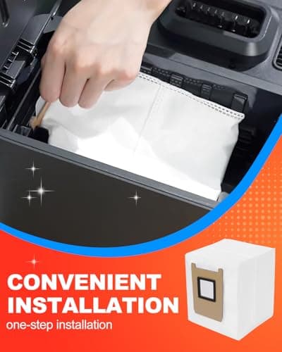 DR DAPPER 8 Pack Dust Bags,Compatible with Eufy E28 Omni/E25 Omni Robot Vacuum,3L Large Capacity,Heavy-Duty-Resistant Design E28Omni /E25 Omni Vacuum Bags - Thumbnail 5