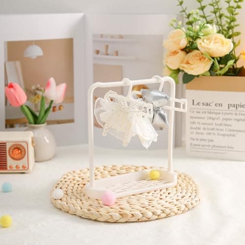 Clothes for 15-17cm Doll, Skirt Set for Dolls, 1 Piece Skirt Outfit Premium Fashion Cute Dress for 15-17cm Dolls Accessories (NO Doll) (Silver Bow Suit) - Thumbnail 4