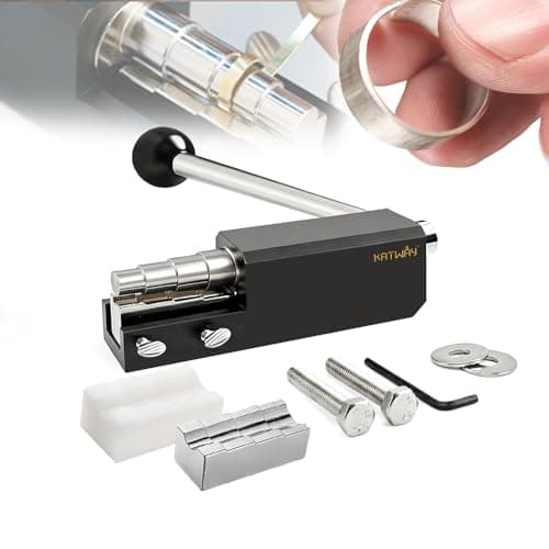 KATWAY Professional Jewelry Ring Bender Tool Kit – Spoon Ring Maker with Durable Nylon Dies, Adjustable Multi-Size Ring Sizer & Heavy-Duty Bending Machine for Gold, Silver, Brass, Copper DIY Rings - Image 1