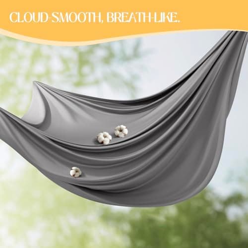 Acnalboma 1000 Thread Count Egyptian Cotton Fitted Sheet Queen Only,Ultra-Soft Hotel Luxury Long Staple,Breathable and Comfy Sateen Weave,Fits Up to 18",Grey,60"x80" - Thumbnail 3