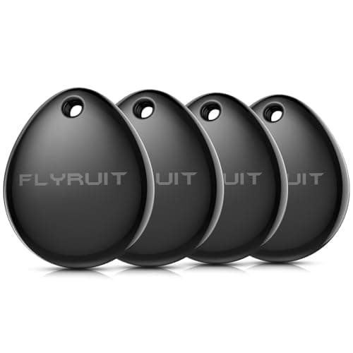 Air Tracker Tags-4 Pack for Apple Find My (iOS Only), Official MFi Certified, Mini Bluetooth Key Finder Locator with Sound, Smart Luggage Tracker for iPhone, Suitcases, Backpack, Wallet, Bike