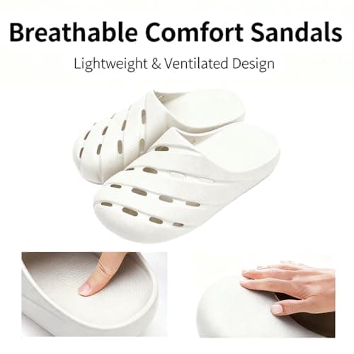 PXPUIQ Breathable slippers - Soft, quick-drying summer slippers with non-slip soles, suitable for indoor and outdoor use, bathrooms, and beach sandals. - Thumbnail 4