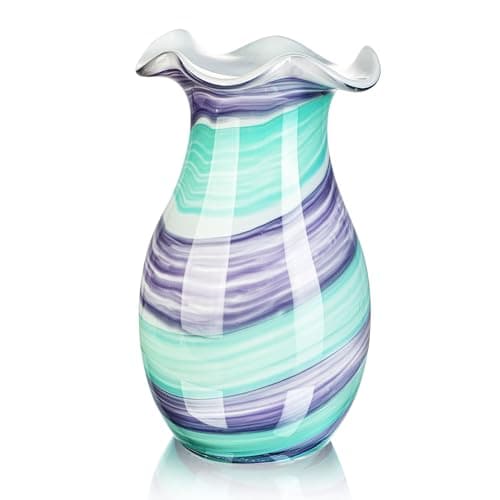 10.8" Glass Flower Vases for Tables Centerpieces,Large Decorative Vases for Home Decor, for Women - Image 1
