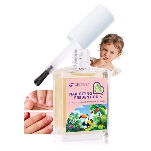 Gelike ec Stop Kids Nail Biting: Strong Extra Bitter Polish for Children - Safe Non Toxic Japanese Vegan Organic Formula to Stop Nail Biting & Thumb Sucking - Long Lasting Clear Treatment - Image 1