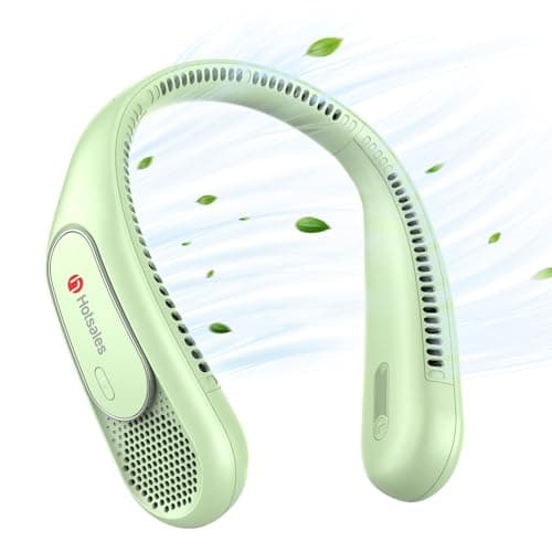 Hotsales Neck Fan, Hands Free Bladeless Neck Fans Portable Rechargeable, 6000 mAh Battery Operated Wearable Personal Fan, Cooling Neck Fan, 3 Speeds, USB Fan Gifts for Men, Women, Travel, Outdoor - Image 1