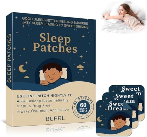 Sleep Patches for Adults, Natural Sleep Aid with Melatonin, Magnesium，| Upgraded All-Natural Formula |Provides Deep Sleep Support，60 Patches| for Men and Women - Image 1