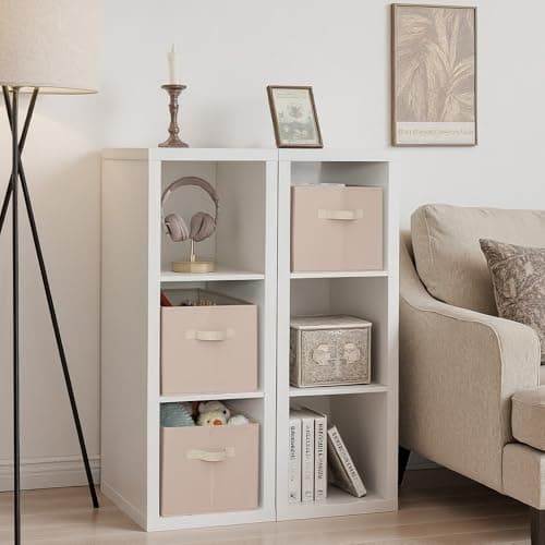 StorageWorks Storage Baskets for Shelves, Closet Organization and Storage Bins, Fabric Organizer Baskets for Clothes, Light Brown, 3-Pack, Extra Large - Thumbnail 5