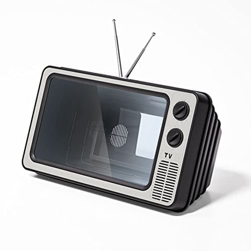 Anki HappiGo 12' Screen Magnifier for Cell Phone-Retro TV Amplifier 3D HD Mobile Phone Screen Magnifying Enlarger for Movies Videos Games, Screen AmplifierFit for All Smartphones (Technology Grey) - Thumbnail 5