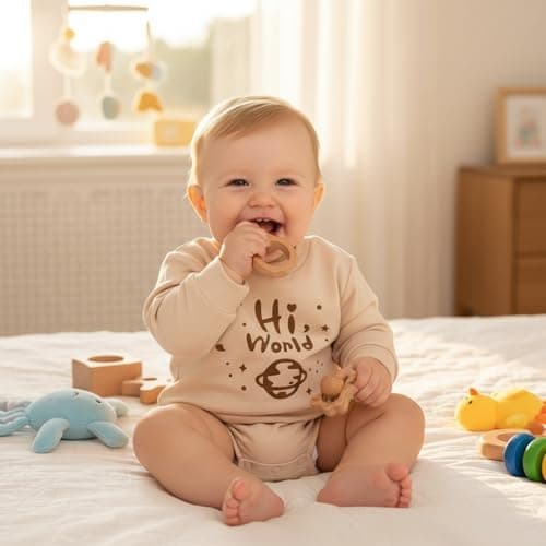 ChuYuKu Baby Boy Clothes Fall Winter 2Pcs Set Long Sleeve Newborn Onesies Sweatshirt Infant Outfits Gift 0-12M - Thumbnail 3