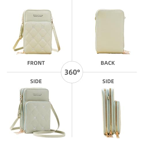 Endaycon Crossbody for Women, Trendy Small Phone Purse with Secure Card Slots, Lightweight Card wallet - Thumbnail 2