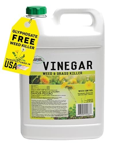 Liquid Harvest Vinegar Weed & Grass Killer - Gallon - Nonselective Herbicide Approved for Organic Production, Pet Safe & Glyphosate Free Herbicide - Image 1