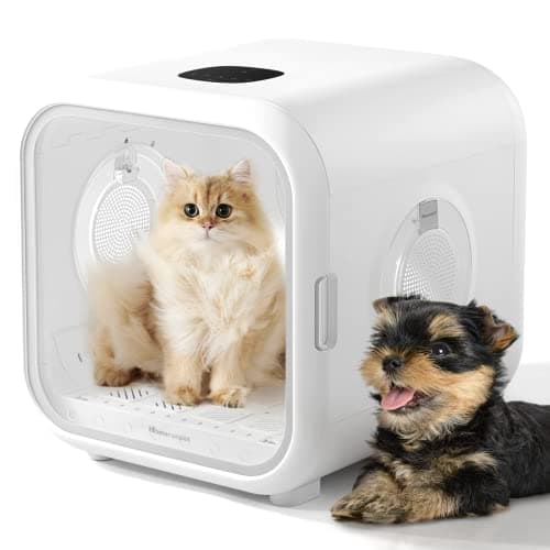 HomeRunPet Cat Dryer, 360° Efficient Automatic and Quiet Box with Smart Temperature Control, Ideal for Small Dogs (50L Drybo Plus Pet Dryer Box) - Image 1