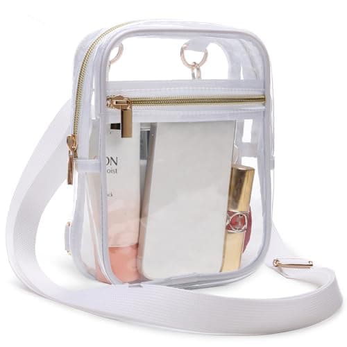 Bunnychill Stadium Approved Women's Crossbody Purse - Clear Stadium Bag for Sporting Events, Concerts - Image 1