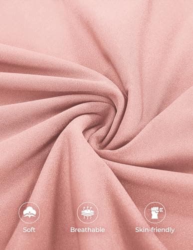 GRACE KARIN Womens Work Dress Crew Neck Cap Sleeve Dress Business Casual Ruched Midi Dresses Pink - Thumbnail 5