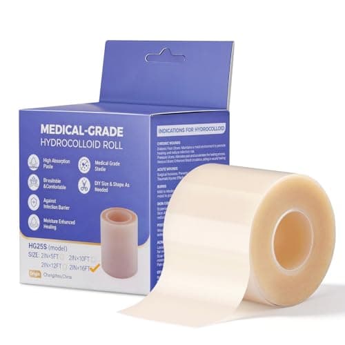 GIATATHA Hydrocolloid Roll for Acne, Blister, Wound, Pimple Patches for Face Hydrocolloid Bandages Cut to Size, Flexible & Waterproof, Ultra Absorbent, First Aid Supplies, Medical Supplies(2in*16ft) - Image 1