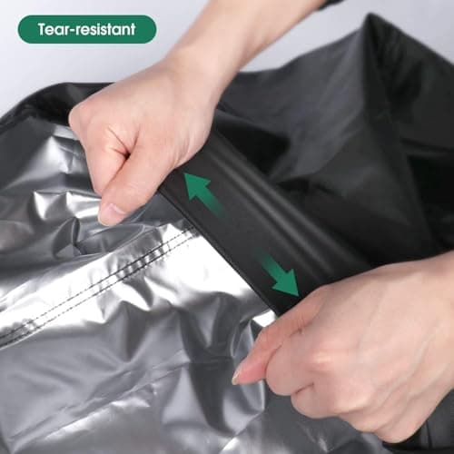 Colewin Catio Cover,37" L x 23.5" W x 50" H Cover for Catio Outdoor Cat Enclosure Waterproof, 420D Cat Cage Covers for Homey Pet Cats Cages, Outdoor Cats Enclosure Covers(Black)(Catios Not Included) - Thumbnail 5