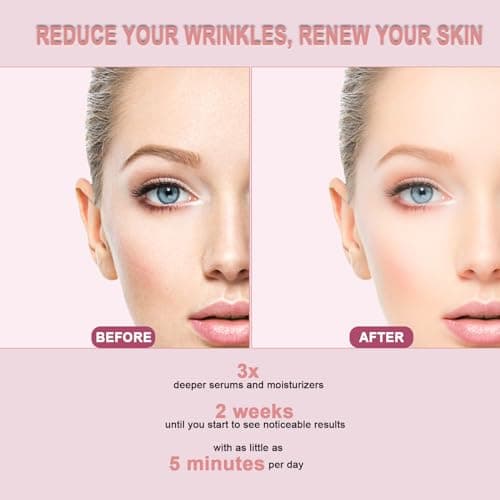 Red Light Therapy for Face, 6 in 1 LED Light Therapy Eye Equipment for Skin,Face Wand with Facial Massager, Skincare Facial Wand,Vibration, Thermal, Microcurrent，Portable Beauty Tools - Thumbnail 6